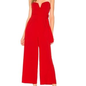 ASTR the label. Red jumpsuit. Only worn once!